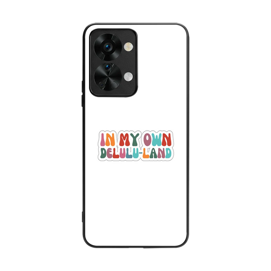 Delulu Land back phone cover | glass case for oneplus nord 2t
