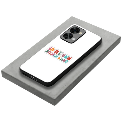 Delulu Land stylish phone case for oneplus nord 2t | glossy glass and slim fit