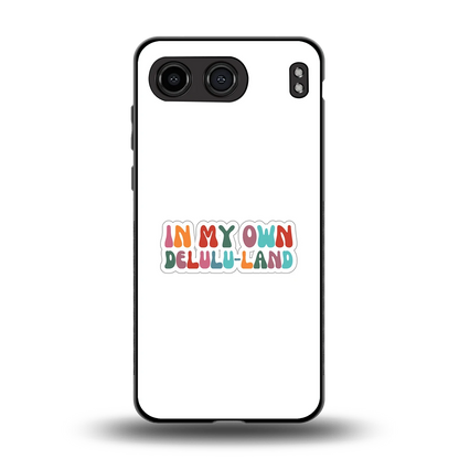 Delulu Land back phone cover | glass case for oneplus nord 4