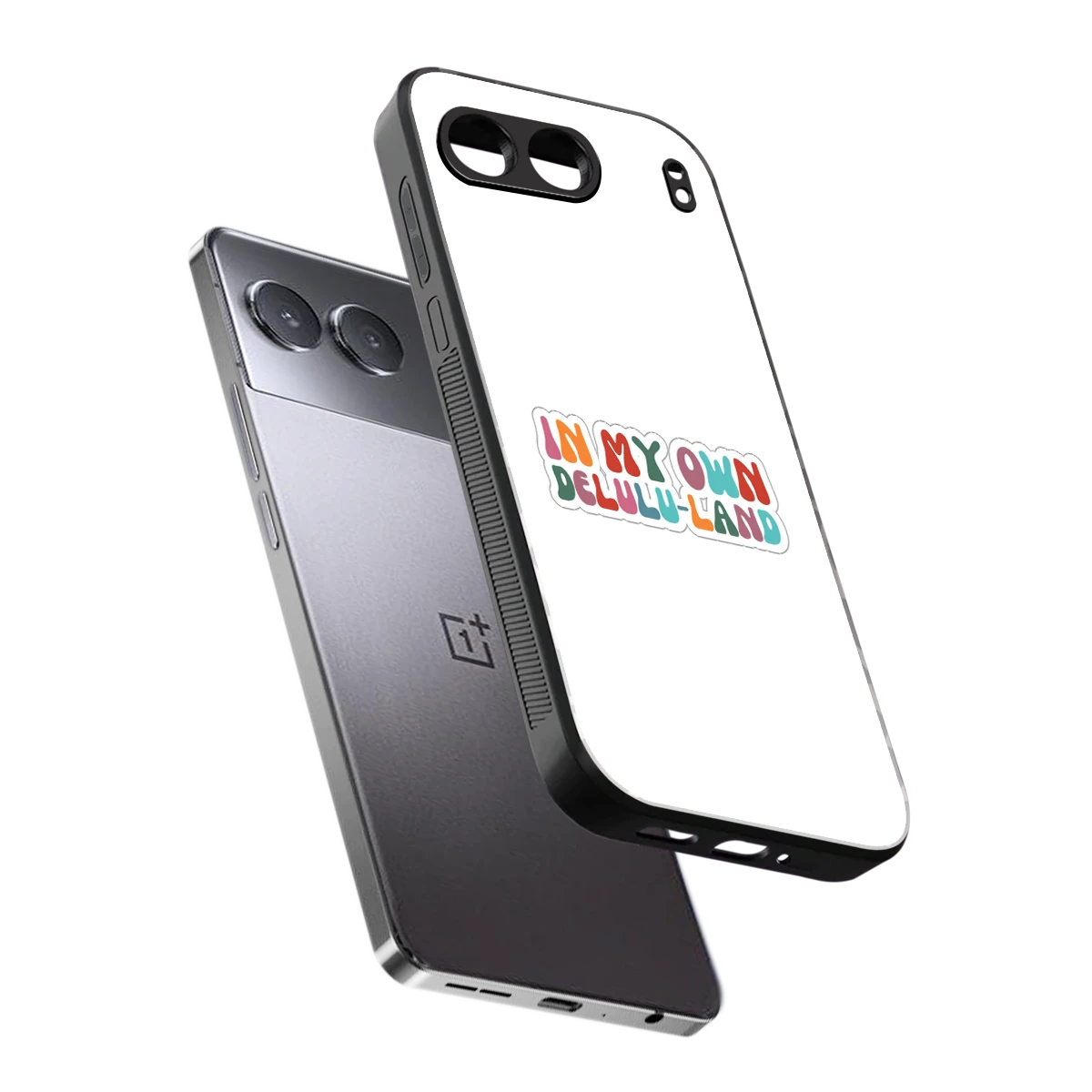 Delulu Land sleek oneplus nord 4 cover with tempered glass back and TPU edges