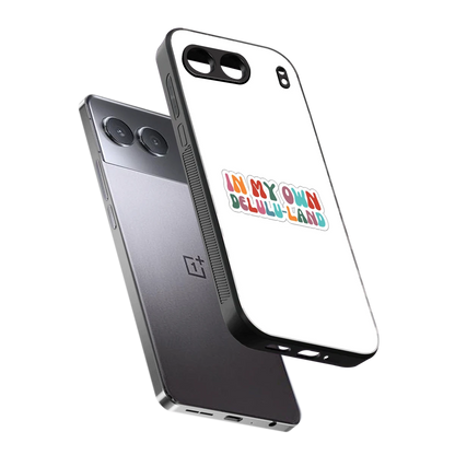 Delulu Land sleek oneplus nord 4 cover with tempered glass back and TPU edges