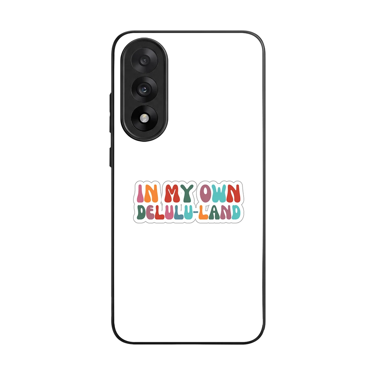 Delulu Land back phone cover | glass case for oneplus nord 5