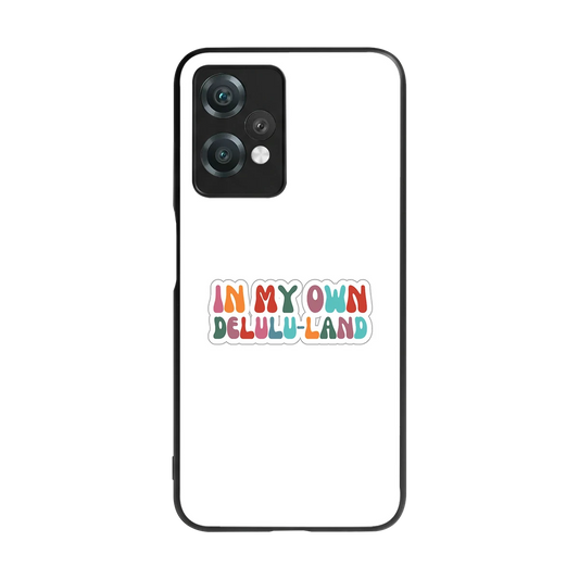 Delulu Land back phone cover | glass case for oneplus nord ce 2 lite