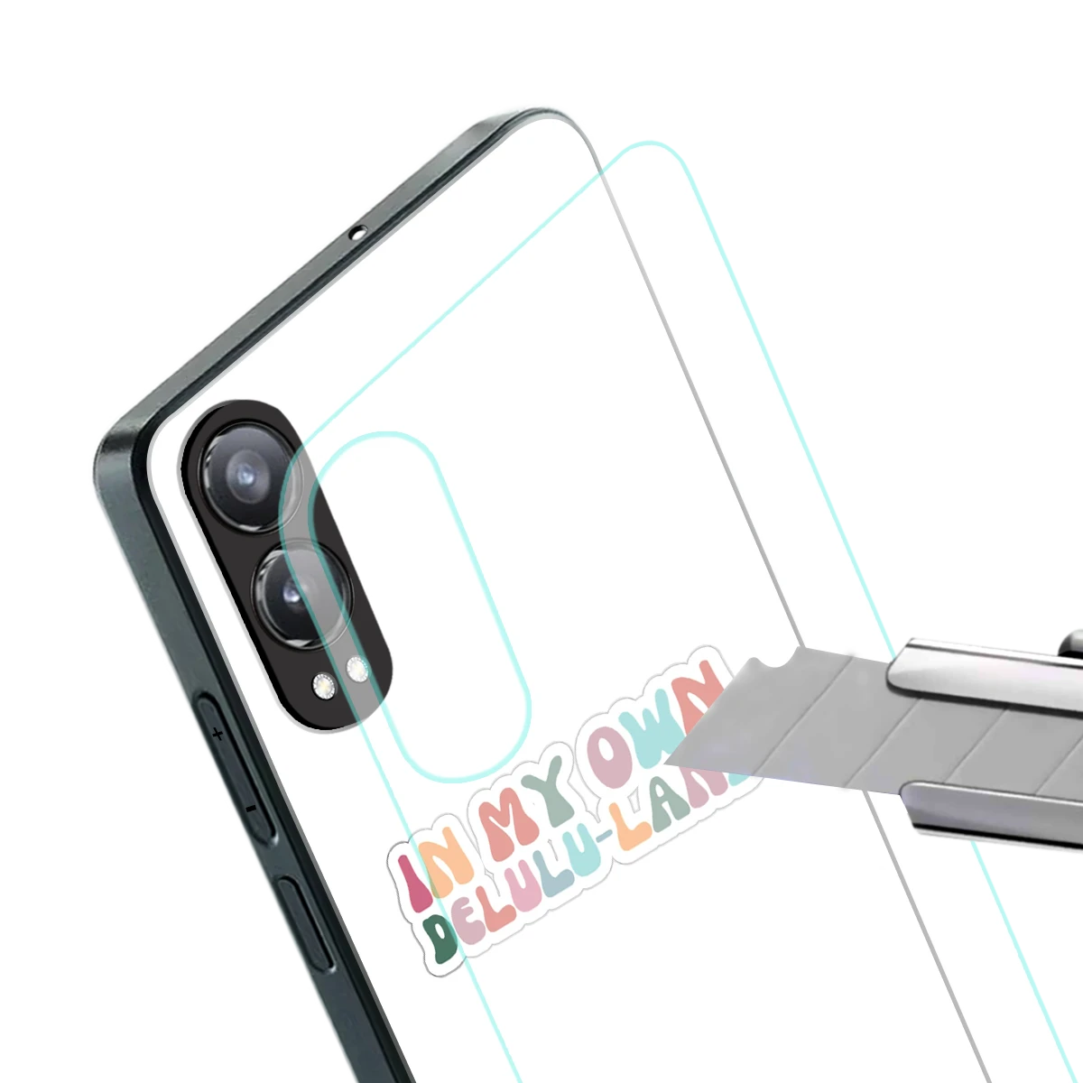 Delulu Land stylish phone case for oneplus nord ce 4 lite | glossy glass and slim fit