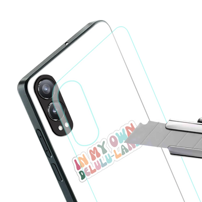 Delulu Land stylish phone case for oneplus nord ce 4 lite | glossy glass and slim fit