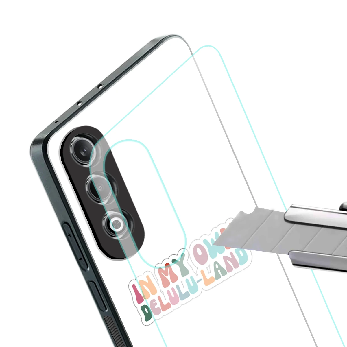 Delulu Land stylish phone case for oneplus nord ce 4 | glossy glass and slim fit