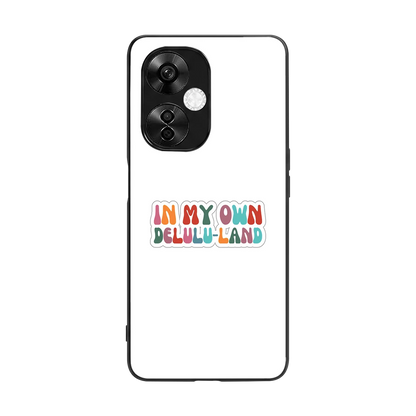 Delulu Land back phone cover | glass case for oneplus nord ce 3 lite