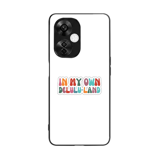 Delulu Land back phone cover | glass case for oneplus nord ce 3 lite