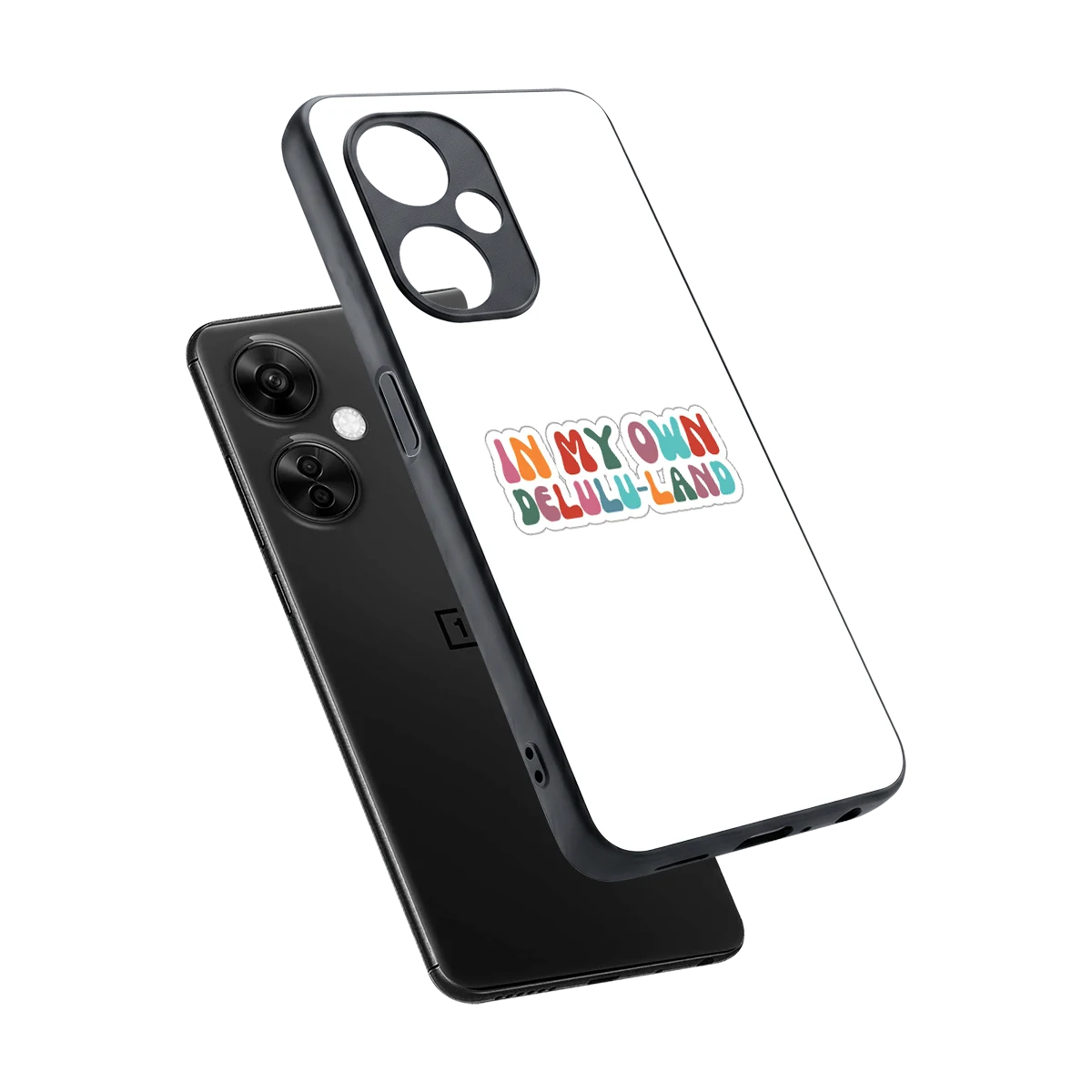 Delulu Land sleek oneplus nord ce 3 lite cover with tempered glass back and TPU edges