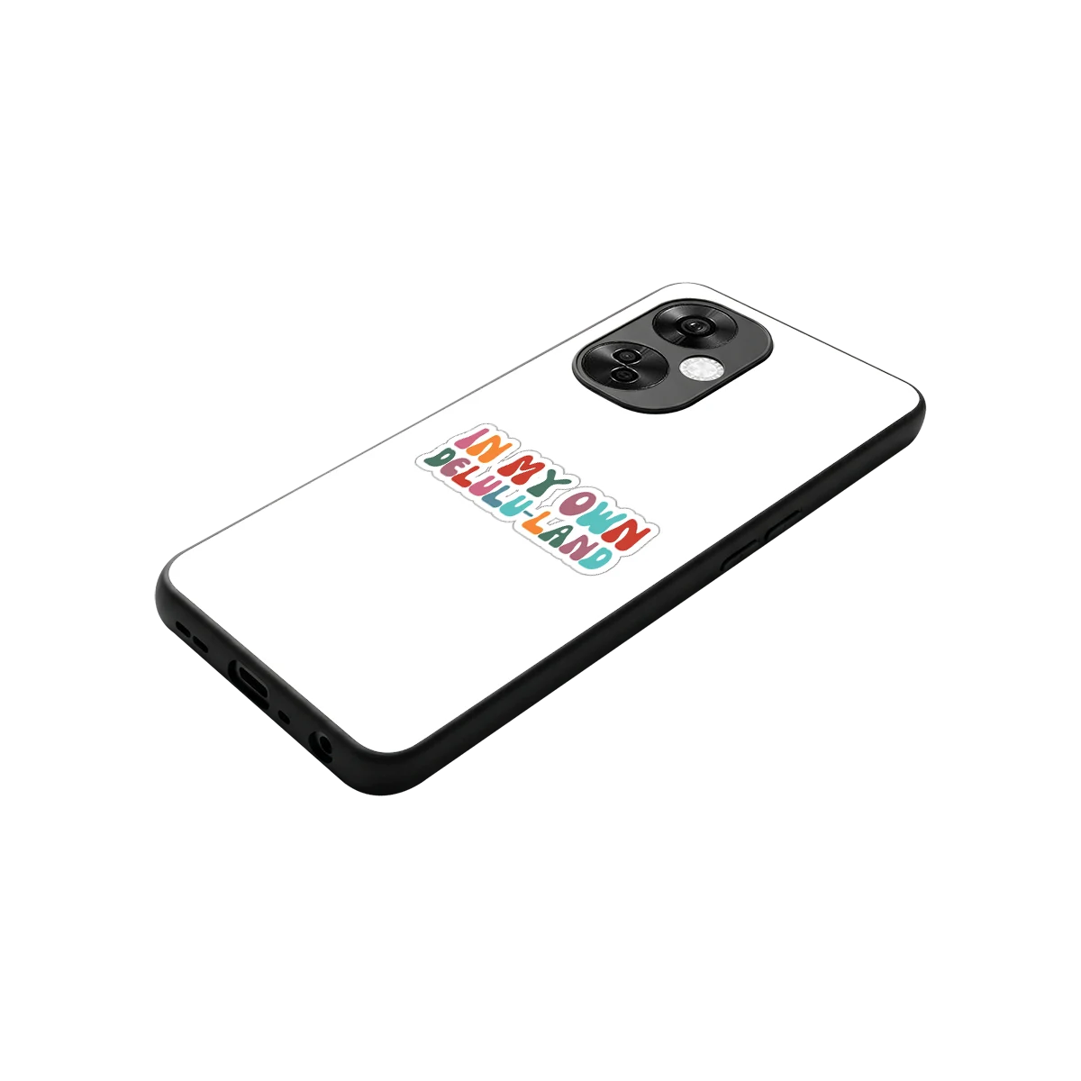 Delulu Land stylish phone case for oneplus nord ce 3 lite | glossy glass and slim fit