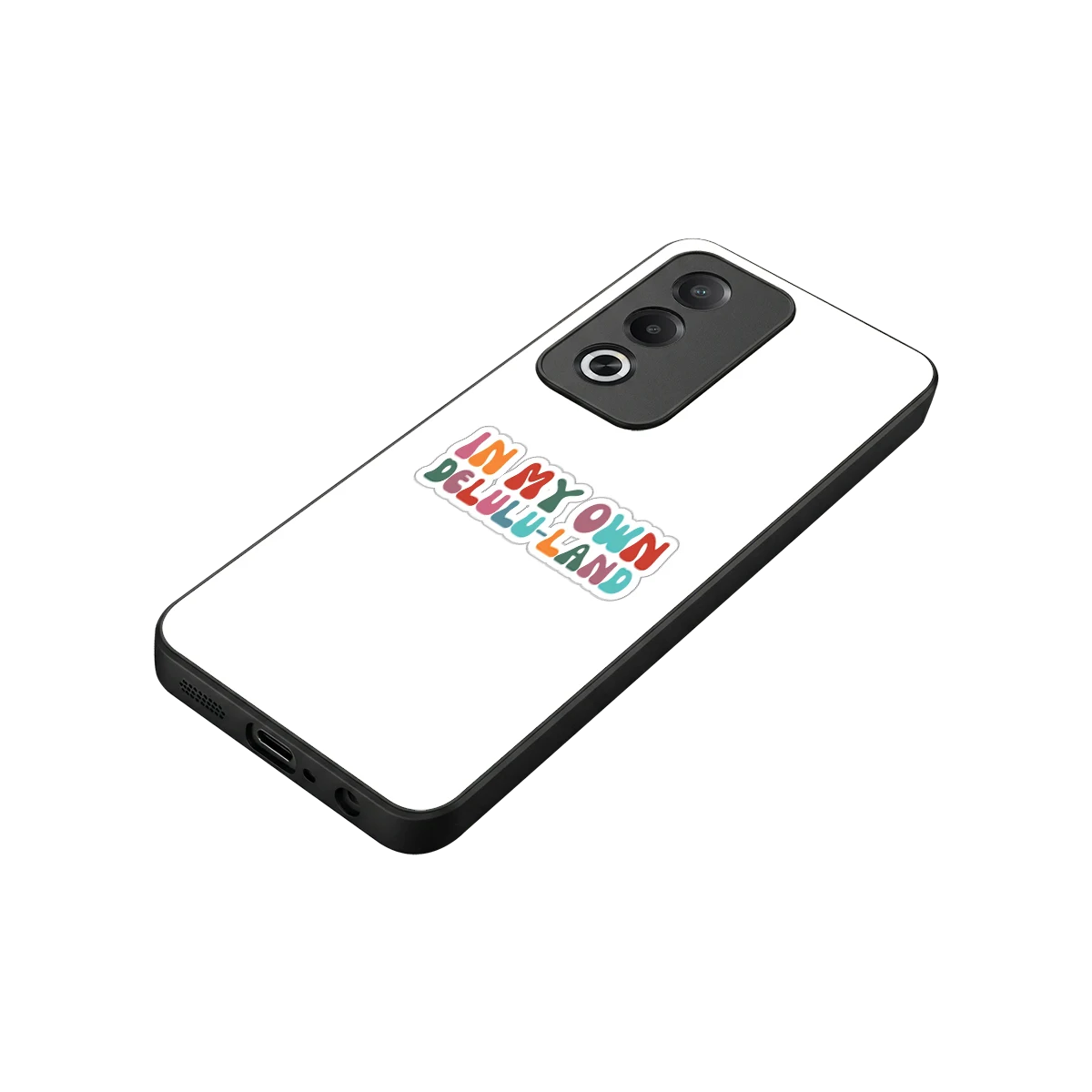 Delulu Land stylish phone case for oppo a3 pro | glossy glass and slim fit