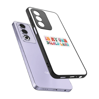Delulu Land sleek oppo a3 pro cover with tempered glass back and TPU edges