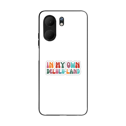 Delulu Land back phone cover | glass case for oppo a5x 5g