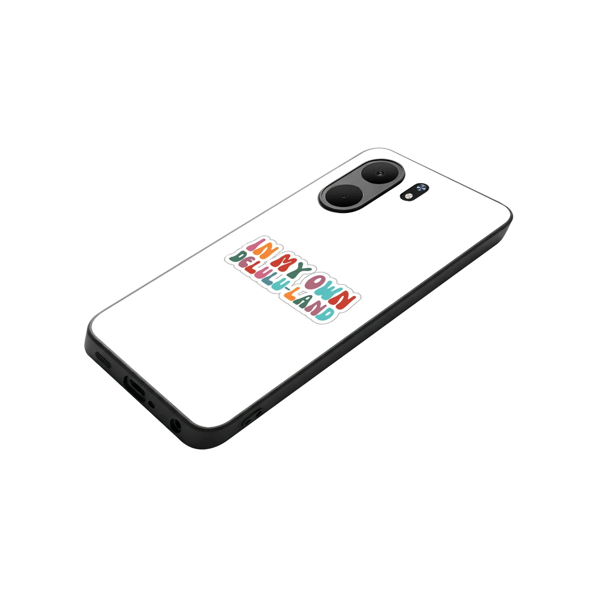 Delulu Land stylish phone case for oppo a5x 5g | glossy glass and slim fit