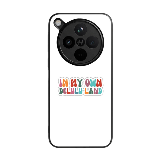 Delulu Land back phone cover | glass case for oppo find x8