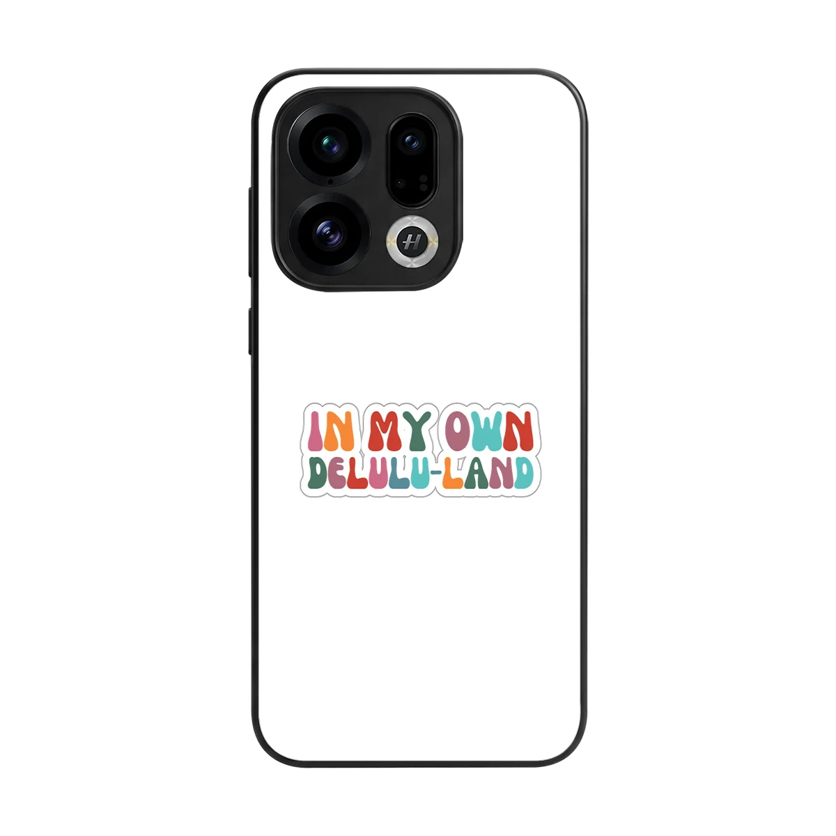 Delulu Land back phone cover | glass case for oppo find x9