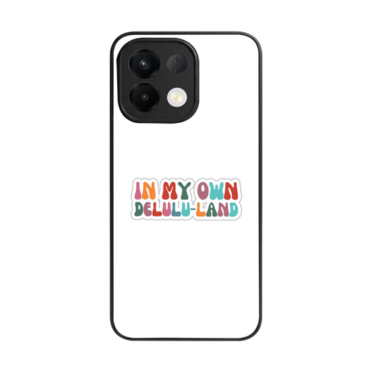 Delulu Land back phone cover | glass case for oppo k13 5g