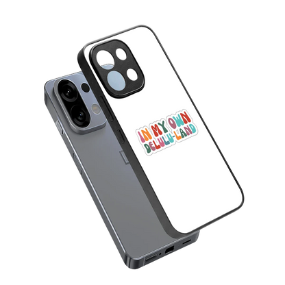 Delulu Land sleek oppo k13 5g cover with tempered glass back and TPU edges
