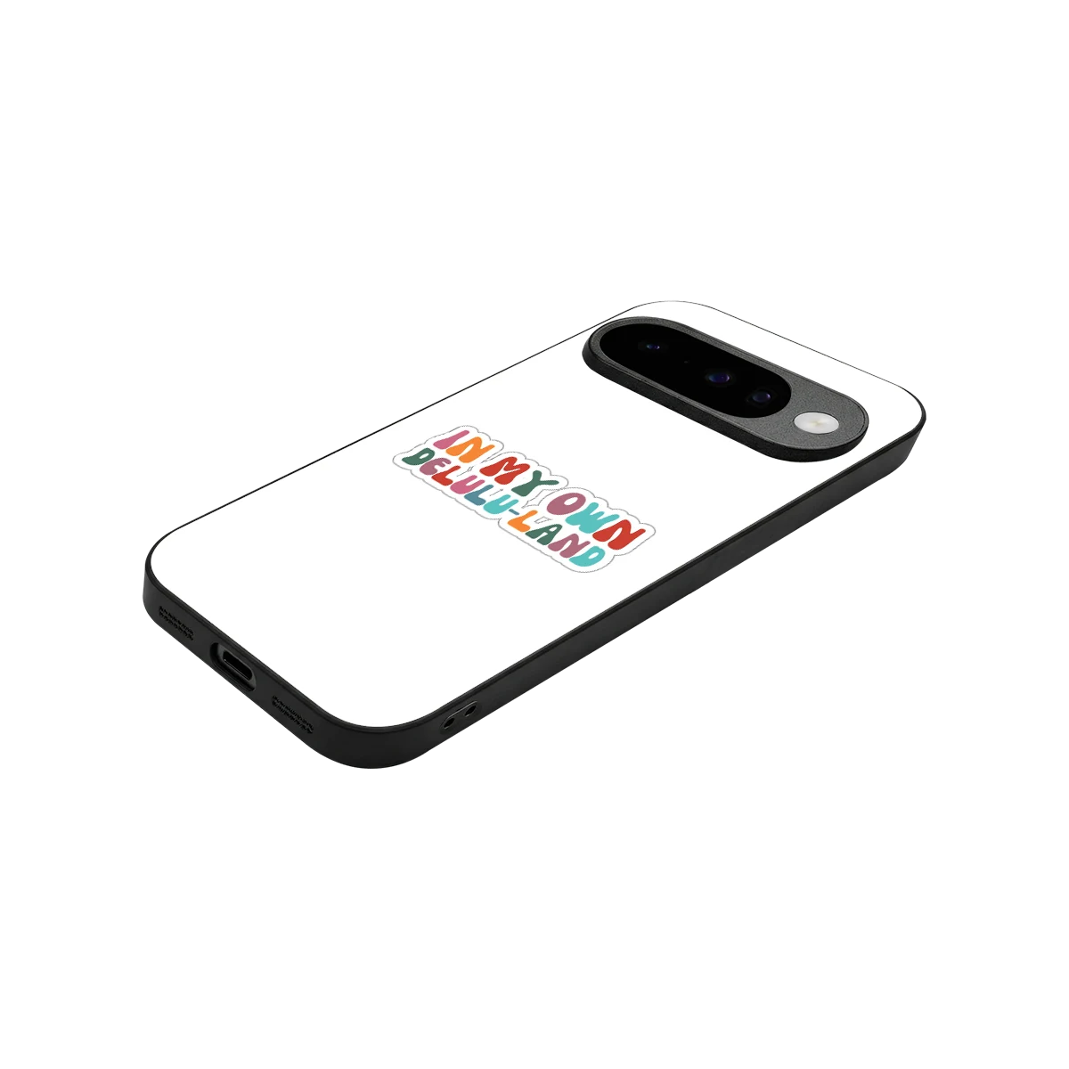 Delulu Land stylish phone case for google pixel 10 | glossy glass and slim fit