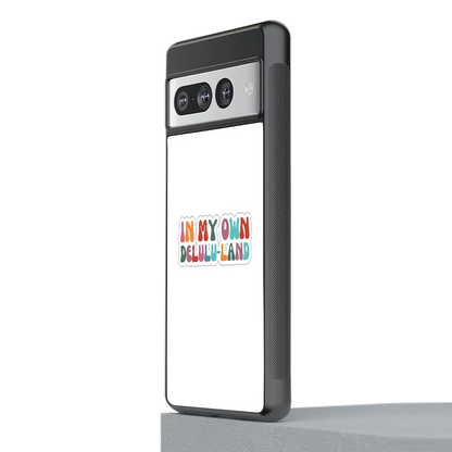 Delulu Land stylish phone case for google pixel 7 pro | glossy glass and slim fit