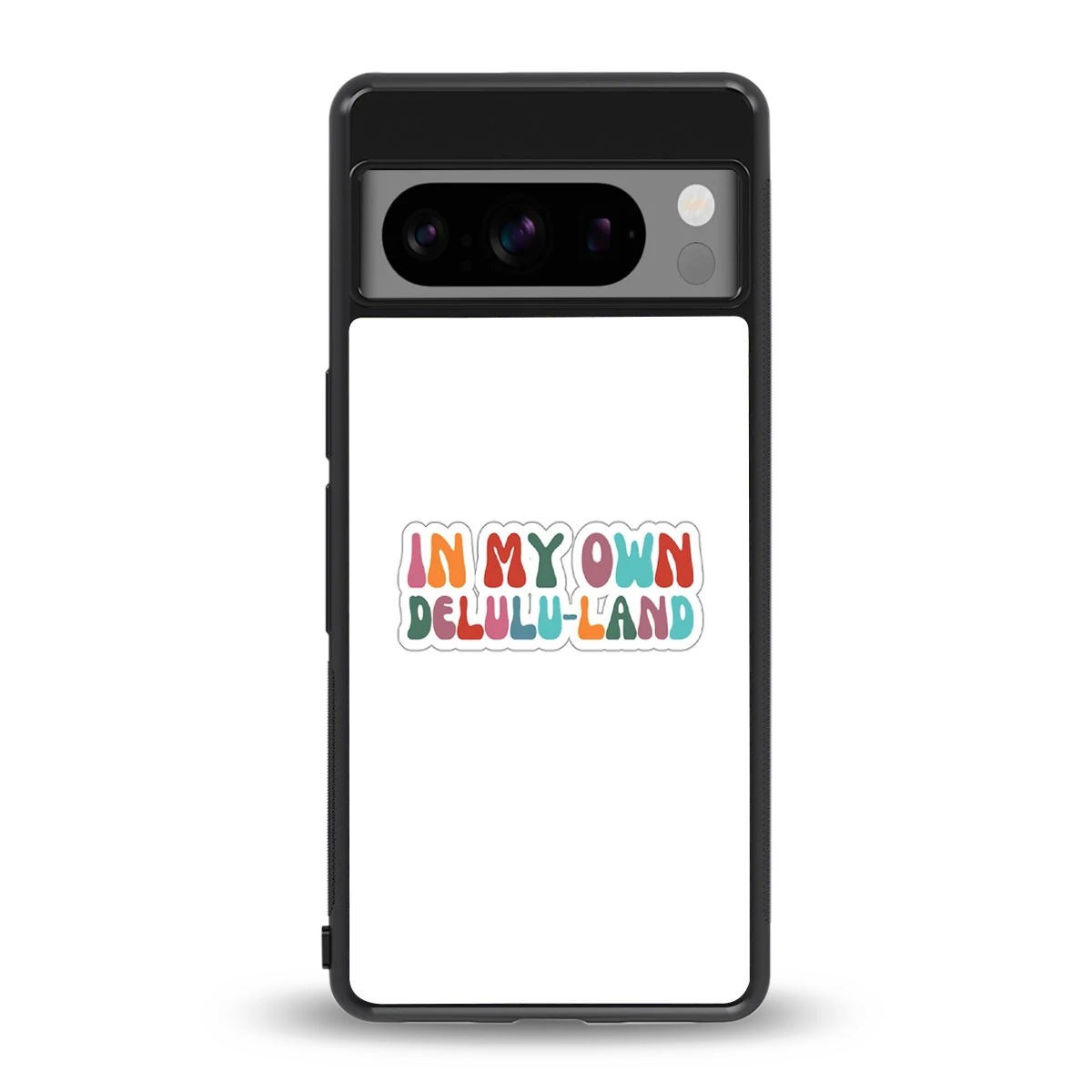 Delulu Land back phone cover | glass case for google pixel 8 pro