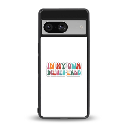 Delulu Land back phone cover | glass case for google pixel 8