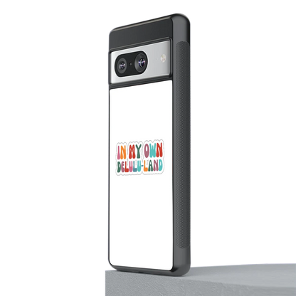 Delulu Land stylish phone case for google pixel 8 | glossy glass and slim fit