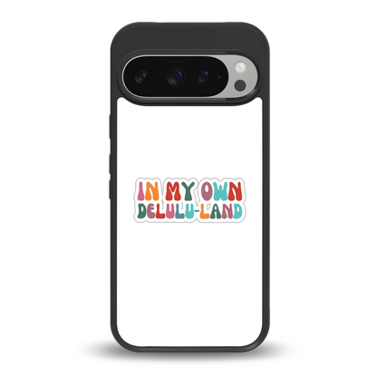 Delulu Land back phone cover | glass case for google pixel 9 pro