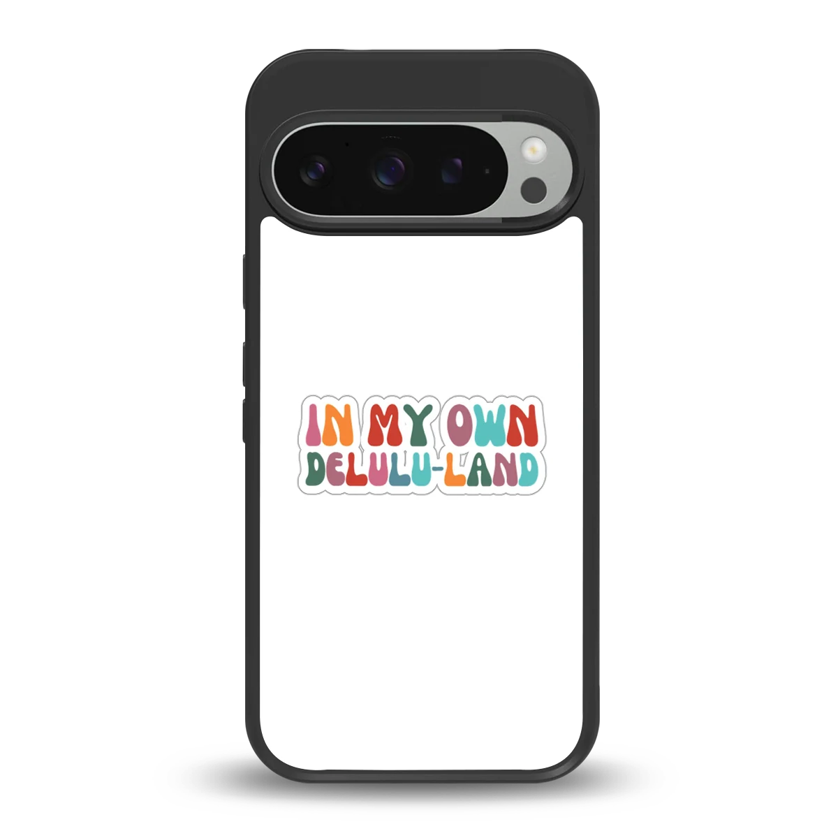 Delulu Land back phone cover | glass case for google pixel 9 pro xl