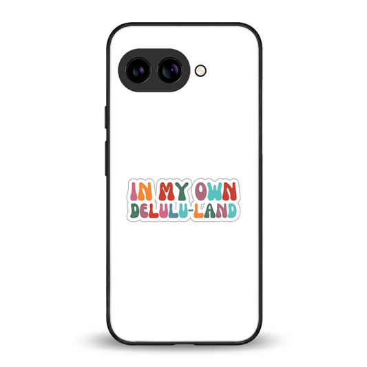 Delulu Land back phone cover | glass case for google pixel 10a