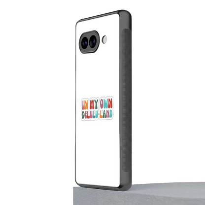 Delulu Land google pixel 10a mobile cover | shockproof glass phone case