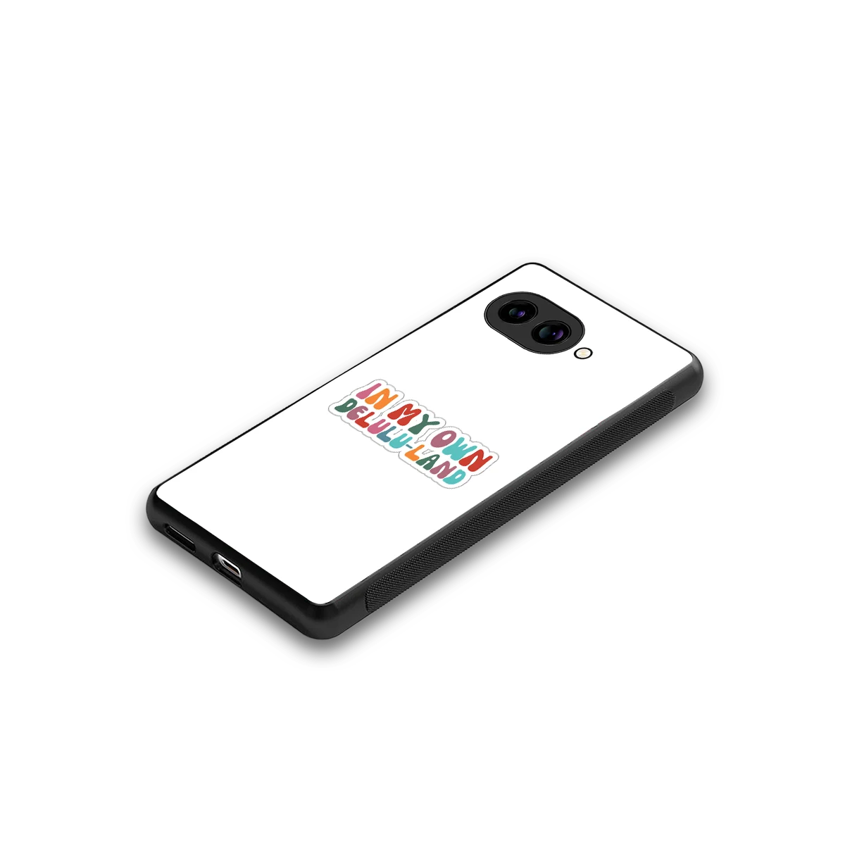 Delulu Land stylish phone case for google pixel 10a | glossy glass and slim fit