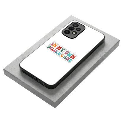 Delulu Land stylish phone case for samsung galaxy a23 | glossy glass and slim fit