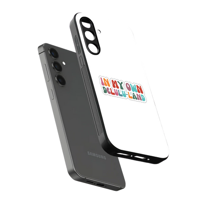 Delulu Land sleek samsung galaxy a16 5g cover with tempered glass back and TPU edges