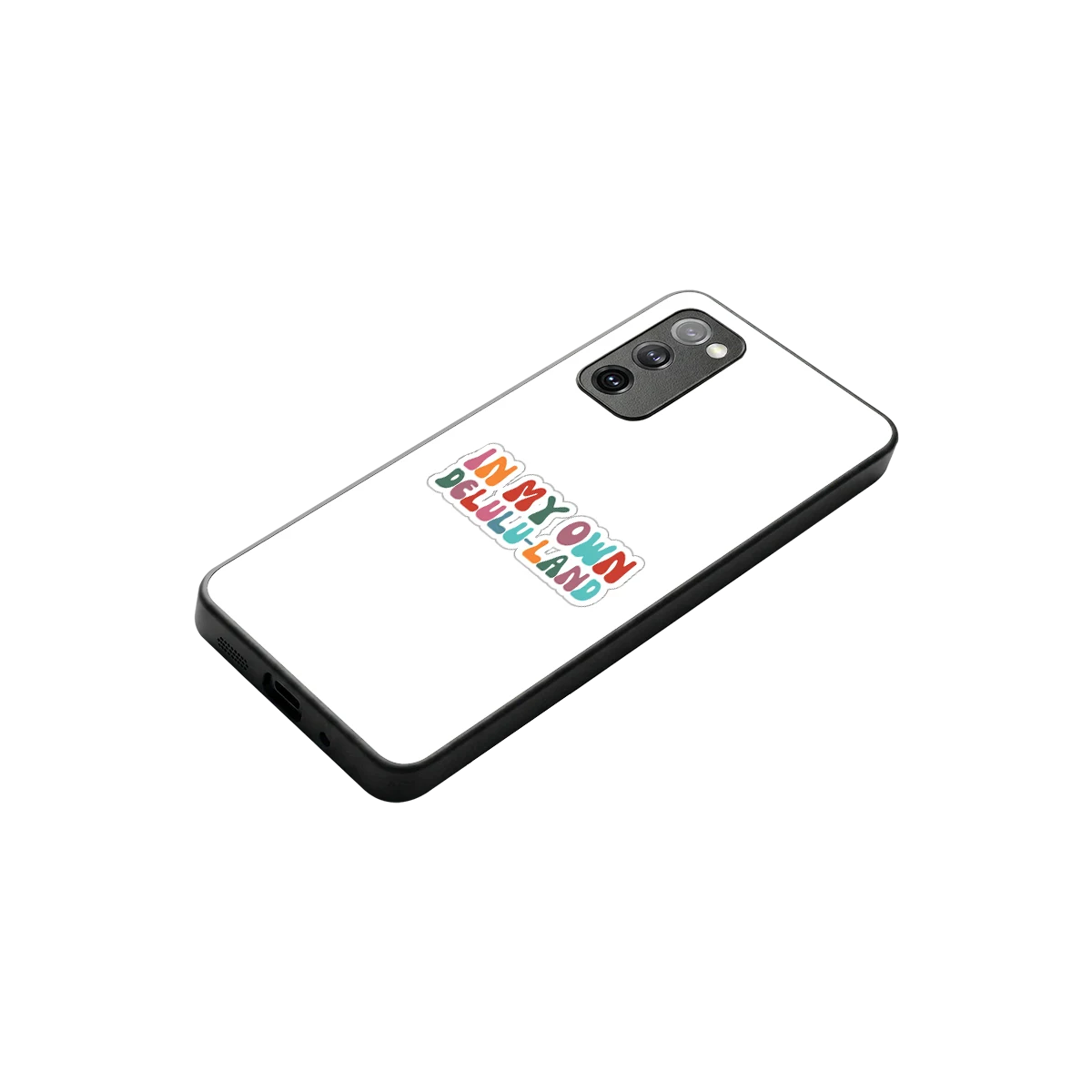 Delulu Land stylish phone case for samsung galaxy s20 fe | glossy glass and slim fit