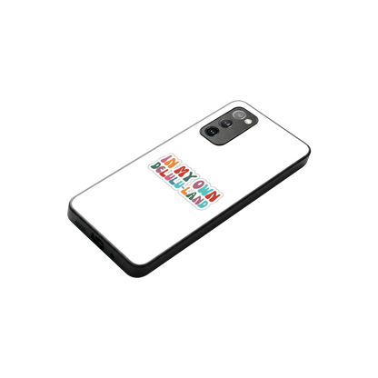 Delulu Land stylish phone case for samsung galaxy s20 fe | glossy glass and slim fit