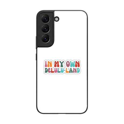 Delulu Land back phone cover | glass case for samsung galaxy s22