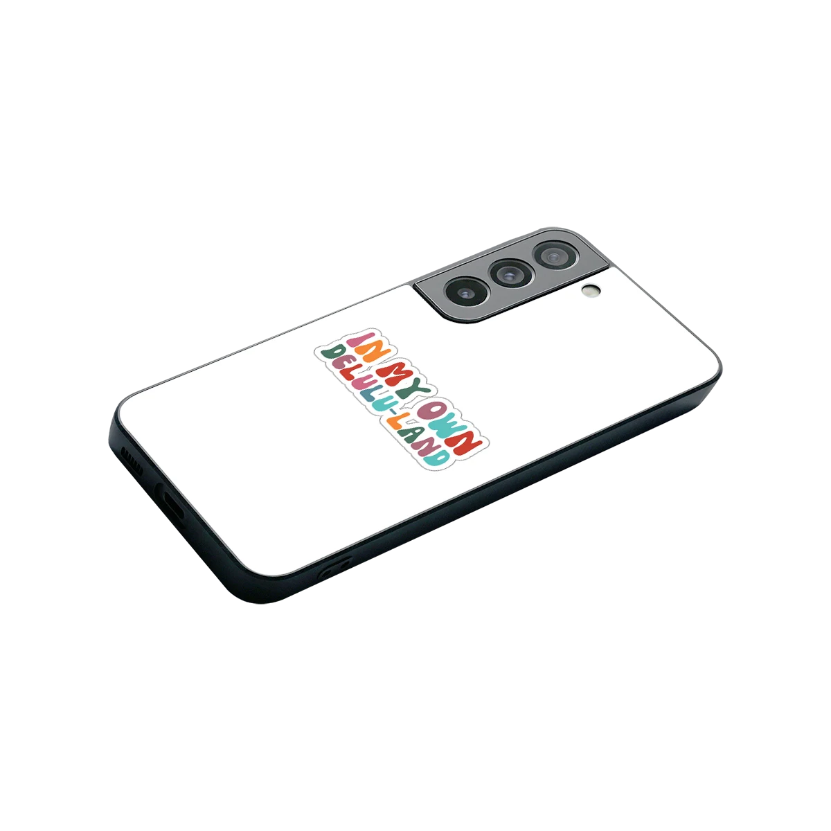 Delulu Land stylish phone case for samsung galaxy s22 | glossy glass and slim fit
