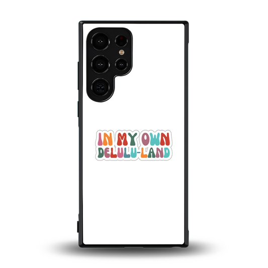 Delulu Land back phone cover | glass case for samsung galaxy s24 ultra