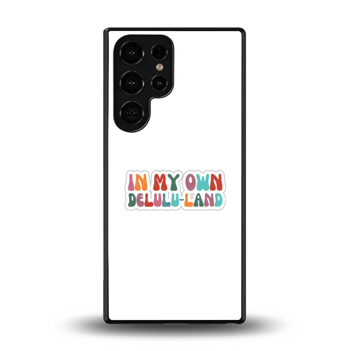 Delulu Land back phone cover | glass case for samsung galaxy s25 ultra