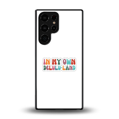 Delulu Land back phone cover | glass case for samsung galaxy s26 ultra