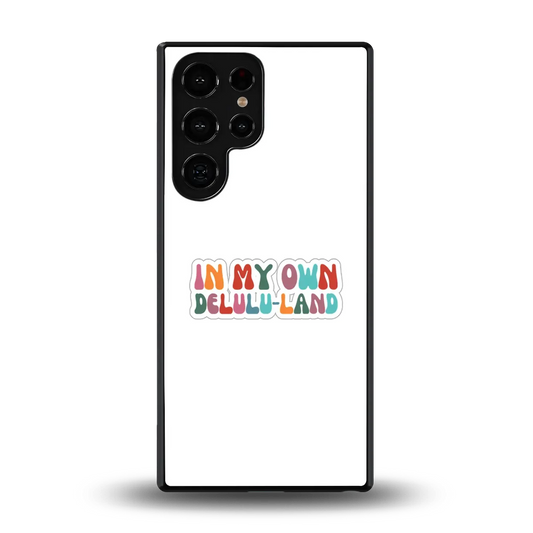 Delulu Land back phone cover | glass case for samsung galaxy s26 ultra
