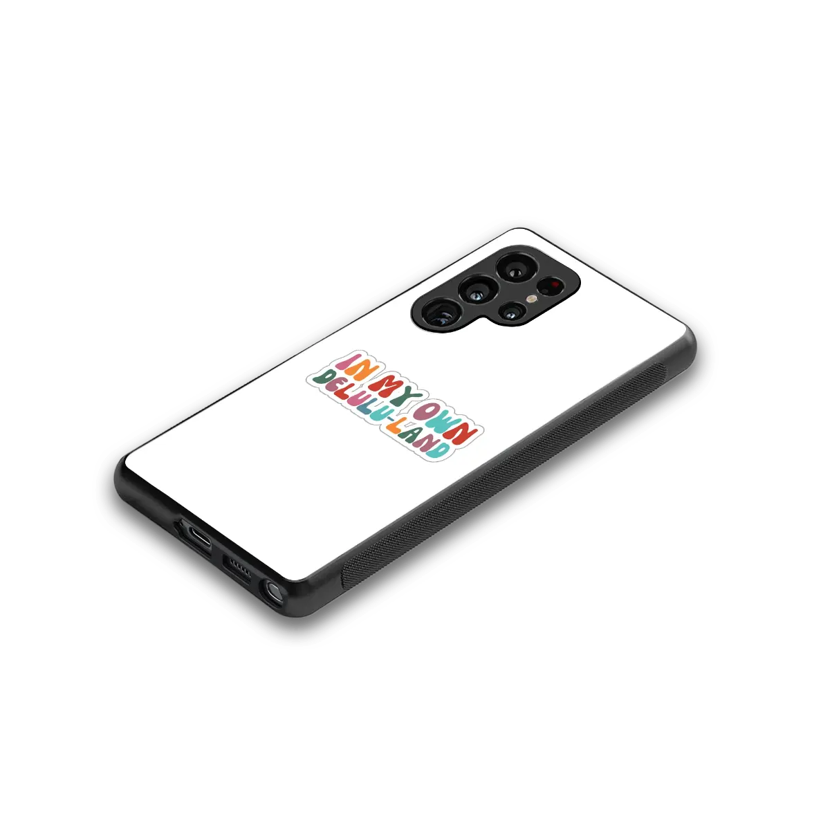 Delulu Land stylish phone case for samsung galaxy s25 ultra | glossy glass and slim fit