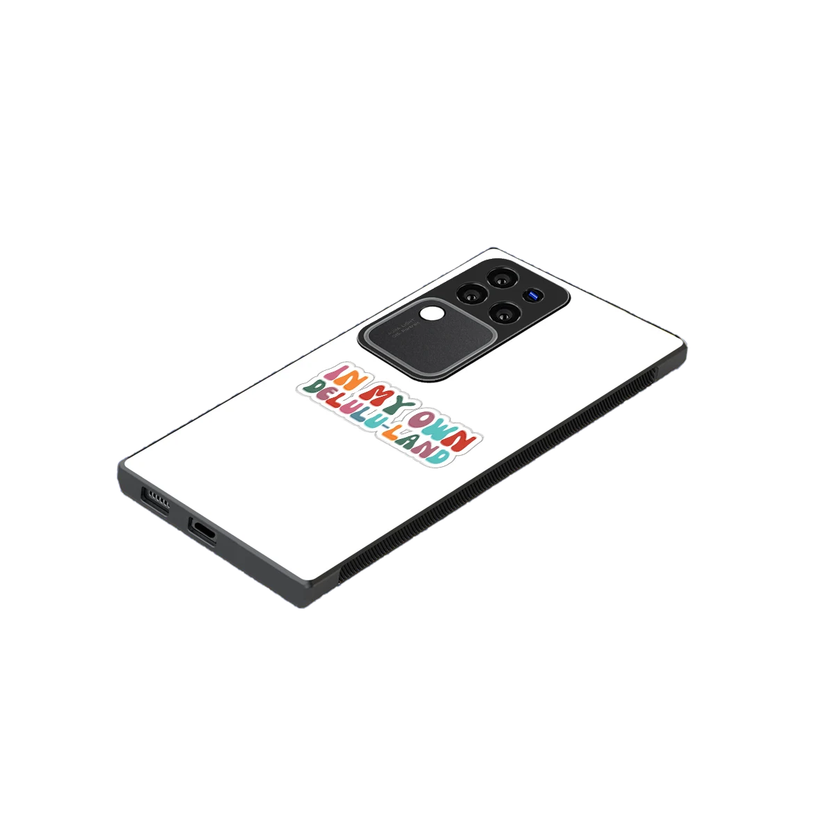 Delulu Land stylish phone case forvivo v30 pro | glossy glass and slim fit