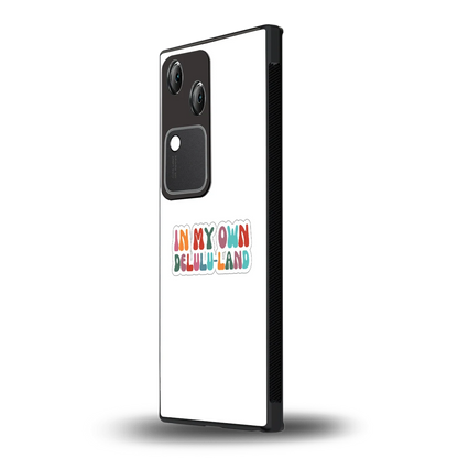 Delulu Land vivo v30 mobile cover | shockproof glass phone case