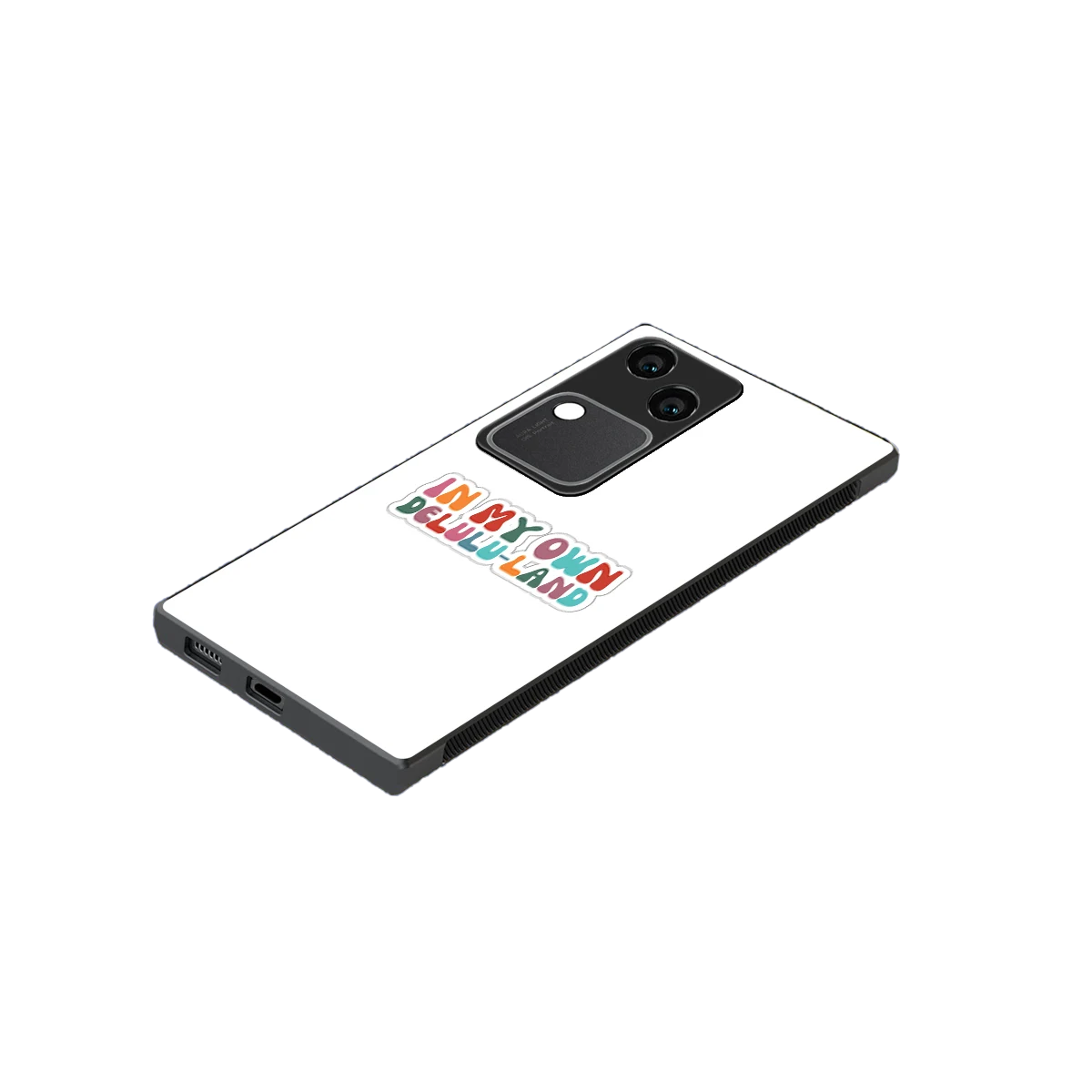 Delulu Land stylish phone case for vivo v30 | glossy glass and slim fit
