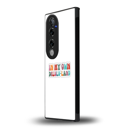 Delulu Land vivo v40 pro mobile cover | shockproof glass phone case