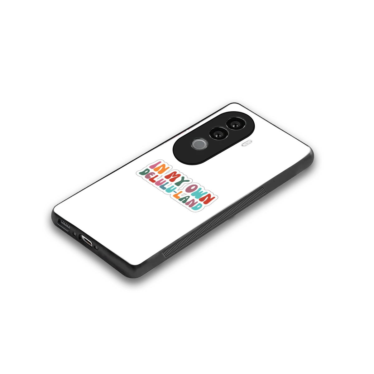 Delulu Land stylish phone case for vivo v40e | glossy glass and slim fit