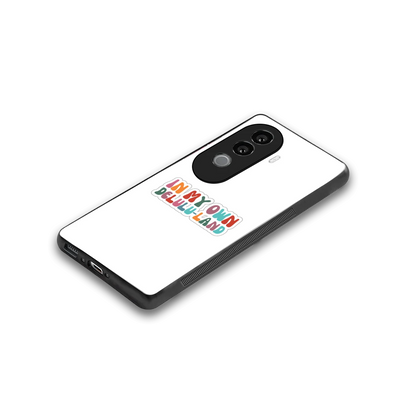 Delulu Land stylish phone case for vivo v40e | glossy glass and slim fit