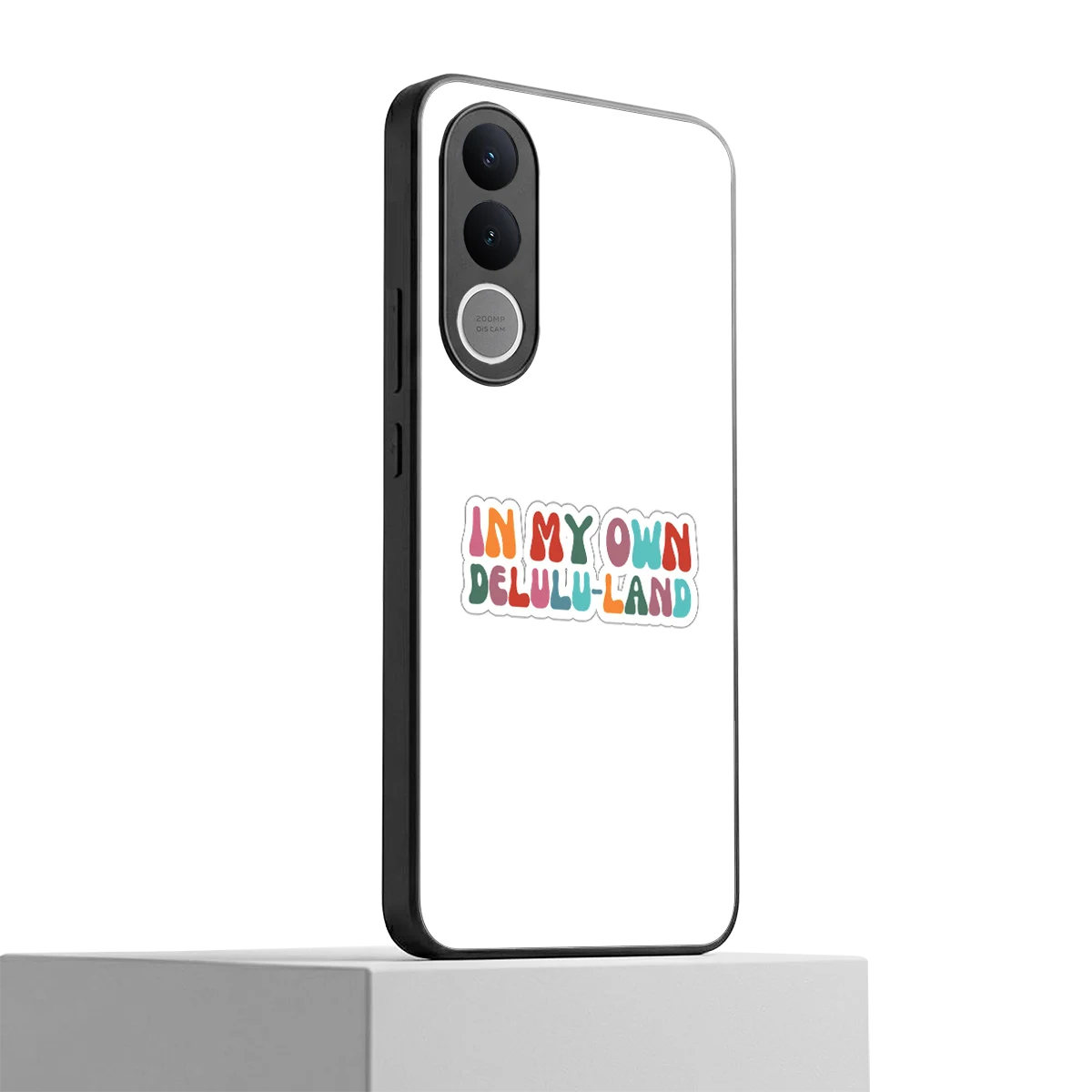 Delulu Land vivo v70 fe mobile cover | shockproof glass phone case